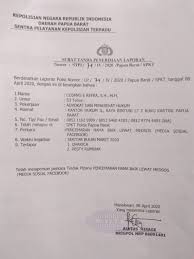 Kedatangannya untuk melaporkan kasus pencemaran nama baik di media sosial. Pelaku Penghina Gubernur Pb Dipolisikan Sorongraya Co