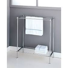 It takes up little room. High Low Free Standing Towel Racks Towel Rack Bathroom Free Standing Towel Rack Towel Rack