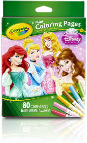 Make a fun coloring book out of family photos wi. Buy Crayola Crayola Mini Coloring Pages Disney Princess Toy Online In Indonesia B0033wsk2c
