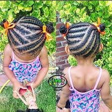 African American Black Baby Hairstyles For Short Hair Braided Buns For A Tiny Tot Book Your Pibs Next ѕℓau Today Link In Bio Girls Hairstyles Braids Braids For Kids Baby Hairstyles