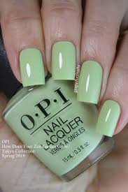 How Does Your Zen Garden Grow Opi Tokyo Collection Spring 2019 Nail Polish Colors Nails Green Nails