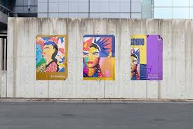 Poster Urban Street Mockup Psd Illustration Design Mockup Psd Branding Mockups