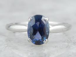 Stunning Color Glitter In This Solitaire Sapphire Ring Etsy Blue Sapphire Rings Sapphire Ring Rings