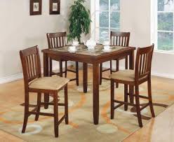 5 Pc Edmonton Square Faux Marble Bar Height Dining Table Set At Gowfb Ca Counter Height Dining Table Set Counter Height Dining Sets Counter Height Table Sets