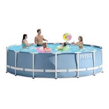 Intex 14 X 42 Prism Frame Above Ground Pool With Filter Pump Intex In Ground Pools Above Ground Swimming Pools