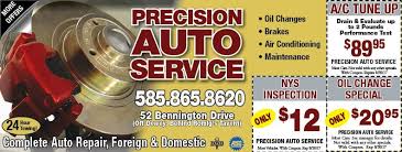 Save On Ny State Inspections Near Rochester At Precision Auto Service Click Here For More Coupons Auto Service Oil Change Repair And Maintenance