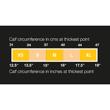 Skins Calf Tights Size Guide