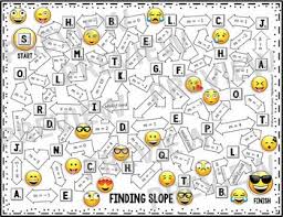 Finding Slope From A Table Graph Points Equation Maze Finding Slope Graphing Algebra Teacher