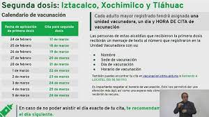 Las autoridades detallaron que se trata de la etapa 13 de vacunación en la capital, a. Calendario De Vacunacion Segunda Dosis En Iztacalco Tlahuac Y Xochimilco Capital 21 Noticias