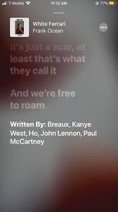 Maybe you would like to learn more about one of these? Kanye West Credits On White Ferrari Frankocean