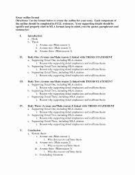 Mla Format Outline Inspirational Best S Of Essay Format Examples Proper Essay Format Essay Outline Template Research Paper Outline Template Essay Outline