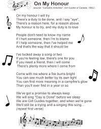 The Essence Of Guiding Is Found In The Song On My Honour Marie Eve Legault Girl Scout Camp Songs Girl Scout Songs Camp Songs