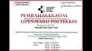 Maybe you would like to learn more about one of these? Soal Sipenmaru Politeknik Kesehatan Medan 2017 Untuk Sipenmaru 2019 No 26 30 Part Terakhir Youtube