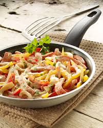 Fleischkase Paprika Pfanne Rezept Rezepte Leberkase Rezept Fleisch Gerichte
