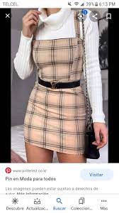Esposo Infiel In 2021 Check Pinafore Dress Classy Outfits Women Dress Online