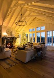 Night Time Christmas Decor Homelivingroom Farm House Living Room Living Room Design Decor Home