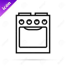 In the us it was introduced only 20 years ago, but in europe the technology is almost one thousand years old. Black Line Oven Icon Isolated On White Background Stove Gas Oven Sign Vector Illustration Royalty Free Cliparts Vectors And Stock Illustration Image 133791434