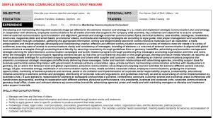 Commercial real estate consultant resume examples & samples. Marketing Communications Consultant Job Letter Resume Template