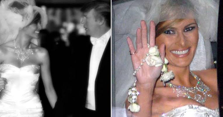 Inside Donald Trump and Melania's $1m wedding with a 300ft dress and a  200-pound cake | Irish Star
