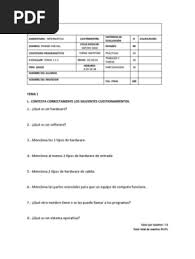 Examen de Informatica Bachillerato