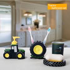 Here we have everything you need. Kids Bathroom Sets Personality Tractor Kit Para Banheiro High Quality Green Resin Set Bathroom Accessories Kids Bathroom Sets Set Professional Set Racketset Steel Aliexpress