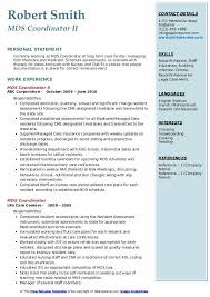 Mds Coordinator Resume Samples Qwikresume