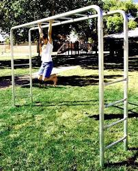 The extra swinging motion brings another dimension to the classic monkey bar. Monkey Bars Monkey Bars Swing Set Playground
