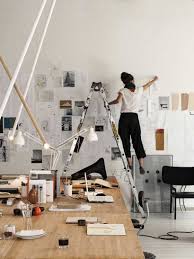 8 Influential Creatives Talk About Their First Jobs Amp What They Learned Turns Out All The Successful Women Workspace Studio Studio Space Neutral Interiors