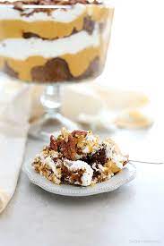 I did a trial run with these pumpkin gingerbread trifles on my family and of course they were in food heaven. Gingerbread Pumpkin Trifle Delightful Mom Food