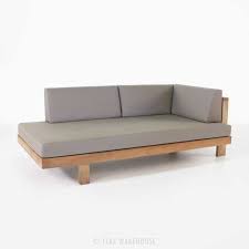 Cabo Teak Daybed Left 0 Aussenmobel Bettsofa Holzsofa