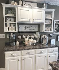 Rae Dunn Coffee Bar Kitchen Farmhouse Kitchen Diy Coffee Bar Home Farmhouse Kitchen Decor