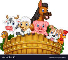 Illustration Of Cartoon Farm Animals Download A Free Preview Or High Quality Adobe Illustrator Ai Eps Pdf And High Farm Cartoon Cartoon Chicken Farm Animals
