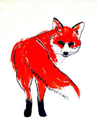 Print Club London Red Fox Fox Illustration Red Fox Sea Illustration