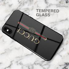 Gucci Black Phone Case Xs Max Iphone Xr Iphone X Iphone 8 Etsy Iphone Phone Cases Black Phone Case Iphone Cases
