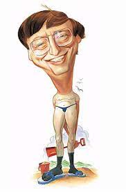 Bill Gates Artist John Kascht Caricature Funny Caricatures Caricature Drawing