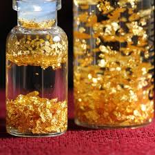 What do you do with gold flakes? Pair Of Real Gold Flakes Bottles Perfect Mother S Day Gift Small Glass Bottles Writing Gifts Bottles Decoration