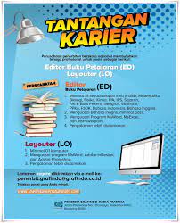 We did not find results for: Lowongan Kerja Editor Layouter Penerbit Grafindo Bandung Lowongan Kerja Bandung Lowongankerjabandung Com