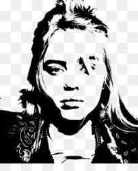 The songwriter became famous all over the globe after the release of her debut album in 2017, but the first billie eilish song was introduced online in 2015 and made the world's largest recording. Billie Eilish Png Free Download Billie Eilish Background Silhouette Splattered