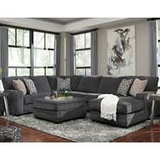 Maybe you would like to learn more about one of these? Signature Design By Ashley Tracling 3 Piece Sectional With Right Arm Facing Chaise And Ottoman In Slate Nebraska Furniture Mart
