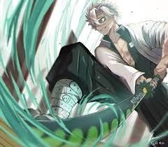 Sanemi tem porte físico mediano, sua estrutura muscular é bem enrijecida e torneada. Katana Sanemi Shinazugawa Demon Slayer Blade Shop Mexico Facebook