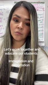 Immigration and deportation are two terms that need to be addressed! Our  students are listening, so let’s take it upon ourselves to educate them and  make them aware of what is truly going on. ...