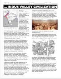 Indus Valley Harappa Civilization Worksheet Plus Distance Learning Version Informational Text Civilization World Geography