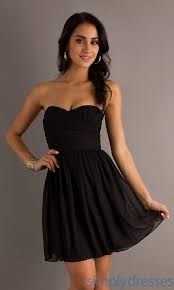 Short Strapless Black Dress Black Dresses For Juniors Strapless Dresses Short Dresses