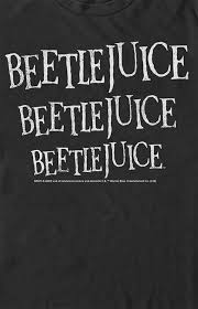 Before beetlejuice can help her, he needs to get his license reinstated. Beetlejuice Repeat Text T Shirt Pacsun