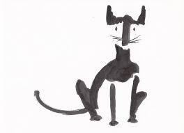 Sitting Cat Illustration Postcard Cat Illustration Cat Art Illustration Cat Art