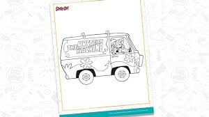 Assortment of scooby doo coloring pages it is possible to download free of charge. The Mystery Machine Van Drawing