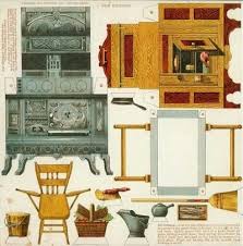 Vintage Furniture Paper Models For Doll Houses By Borboleta Azul In This Brazilian Site Borbol Paper Doll House Paper Dolls Vintage Paper Dolls