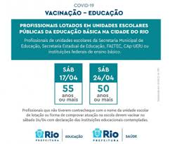 Saúde de a a z sintomas, diagnósticos, exames, tratamentos, causas, prevenção, vacinação e perguntas e respostas sobre as principais doenças e problemas de saúde. Profissionais Da Rede Publica De Ensino Comecam A Ser Vacinados Neste Sabado Contra A Covid 19 Prefeitura Da Cidade Do Rio De Janeiro Prefeitura Rio