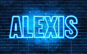 Descargar Fondos De Pantalla Alexis 4k Fondos De Pantalla Con Los Nombres El Texto Horizontal Alexis Nombre Luces Azules De Neon De La Imagen Con El Nombre Alexis Libre Imagenes Fondos De