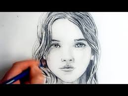 Then, divide the oval in half both ways by drawing a horizontal and vertical line. How To Draw A Female Face Step By Step Youtube